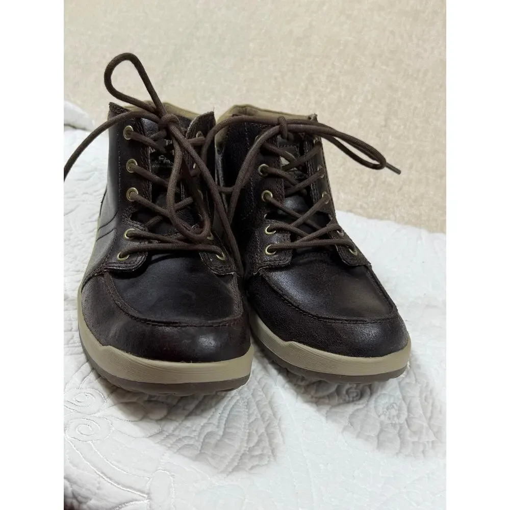 The North Face Men 9 Brown Ballard BO Distressed Leather Boots Lace Up Outdoor